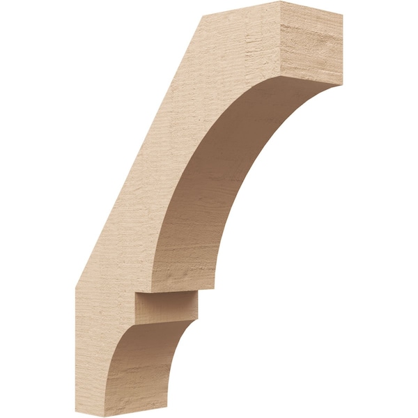 Ekena Millwork 5-inch W x 16-inch D x 22-inch H Balboa Rough Cedar Woodgrain TimberThane Knee Brace, Primed BRCUR05X16X22BOARCPR - main